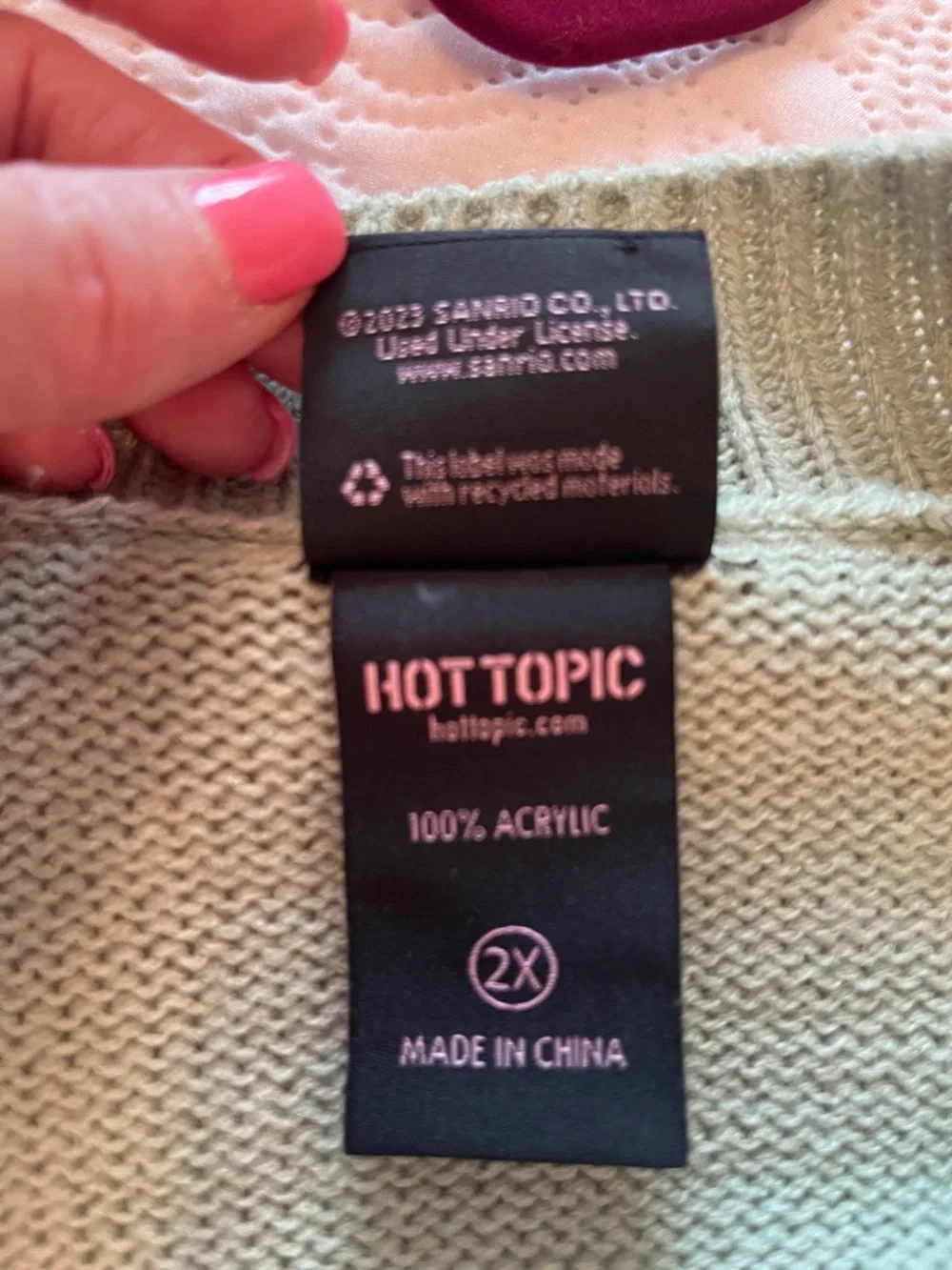 Hello Kitty Mushroom Hot Topic Skimmer Cardigan - Picture 9 of 11